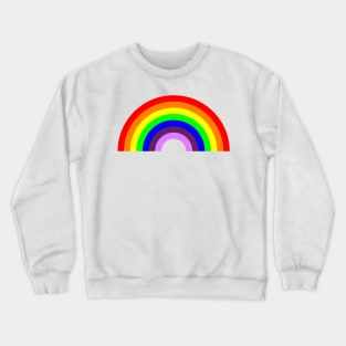 Rainbow Print Crewneck Sweatshirt